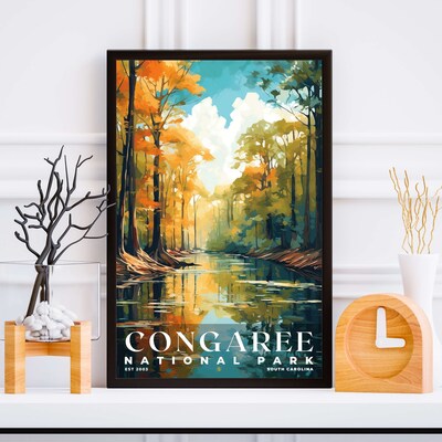 Congaree National Park Poster, Travel Art, Office Poster, Home Decor | S6 - image5